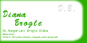 diana brogle business card
